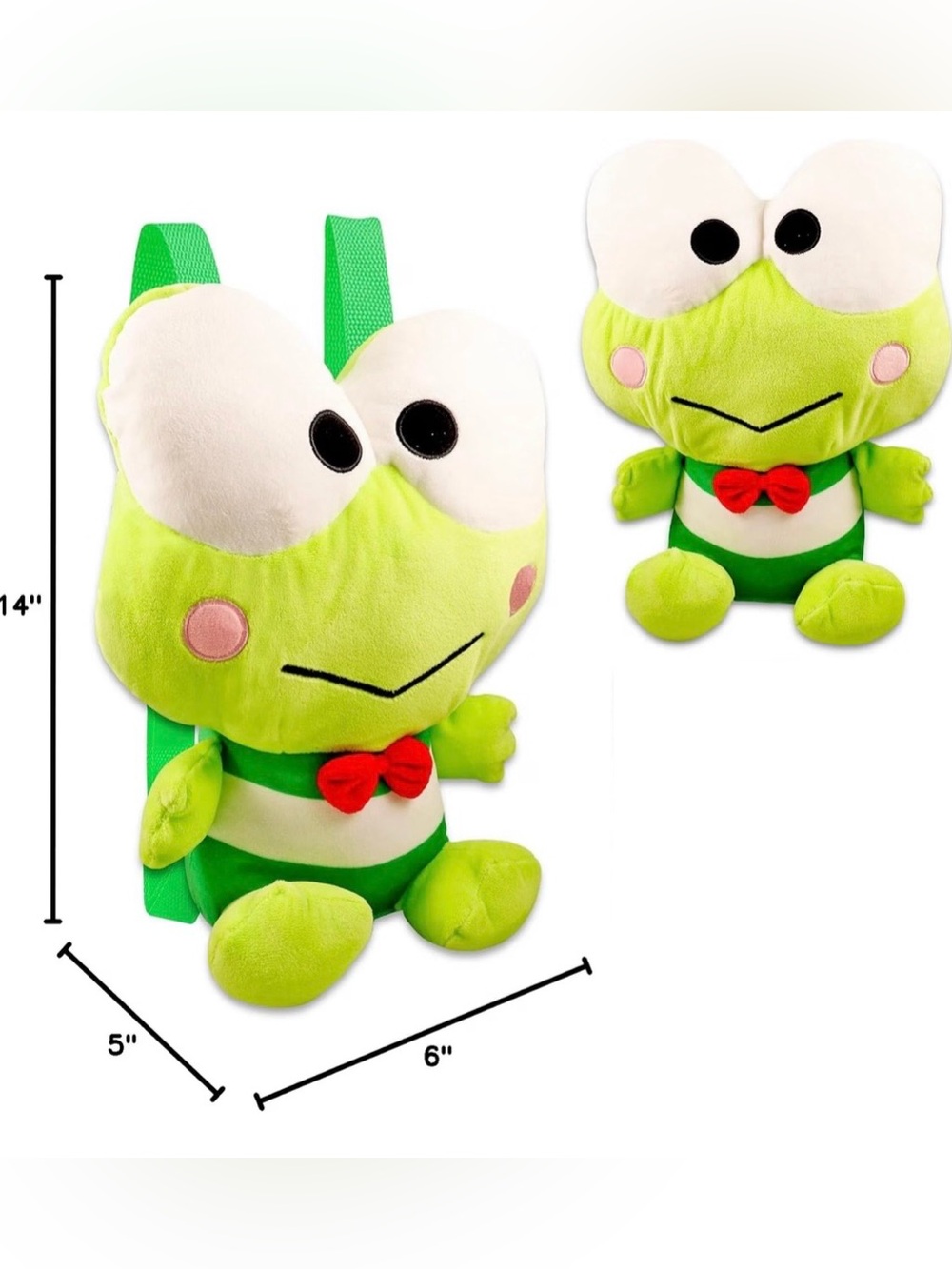 Sanrio Keroppi Plushi Backpack - NWT